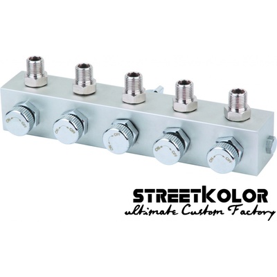 Aibrush rozbočovač s regulátorem 5x1/8" FENGDA BD-13-5