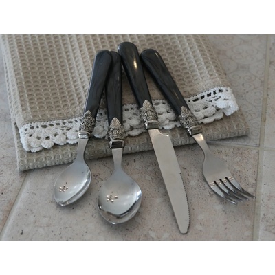 Chic Antique Súprava príboru Silver deco 16 ks