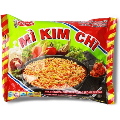 Mi Kim Chi Instantná rezancová polievka zeleninová 30 x 75 g