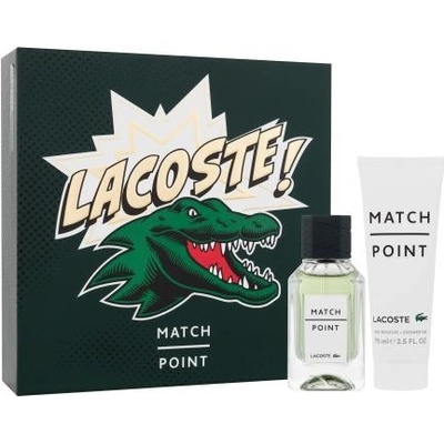 Lacoste Match Point darčekový set toaletná voda 50 ml + sprchovací gél 75 ml
