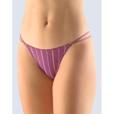 GINA 15995P Dámska tangá kolekcia IRIS Fialovo hnědá