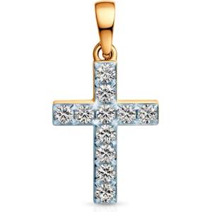 SAVICKI Висулка с кръстче Savicki: двуцветно злато, диаманти - savicki - 1 380,82 лв
