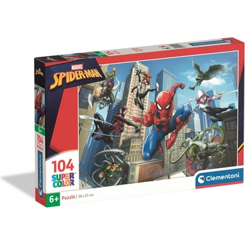 Clementoni - Puzzle Spiderman: Team of Spider-Heroes - 100 piese
