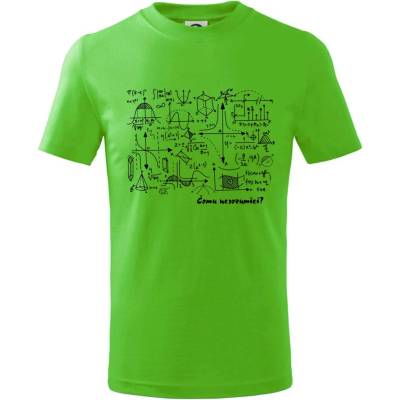 Matematika čomu nerozumieš tričko detské Apple Green