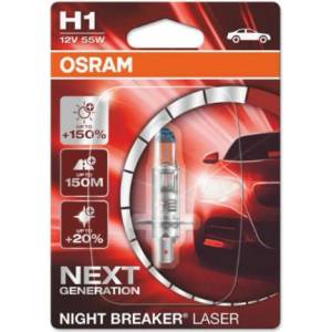 OSRAM Крушка OSRAM H1, 12V, 55W, 1550lm, 1 брой - Maslatabg - 17,33 лв
