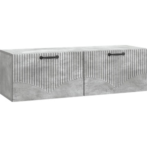 vidaXL Стенно монтиран ТВ шкаф Бетонно сиво 98 x 31 x 30 см (899068)