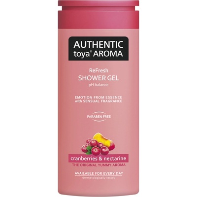 Authentic Toya Aroma Cranberries & Nectarine sprchový gél 400 ml