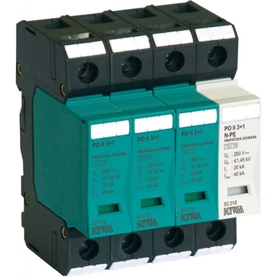 Zvodič KIWA PO II 3+1 280V/40kA C+D 82.018