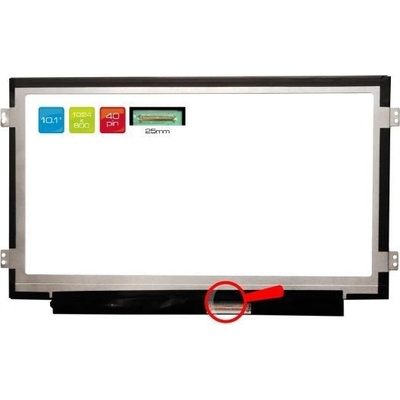 LCD displej display Acer Aspire One D257-N57DQRR 10.1" WSVGA 1024x600 LED lesklý povrch – Zboží Živě