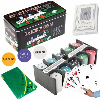 Verk 18210 Poker set 200 Texas Hold