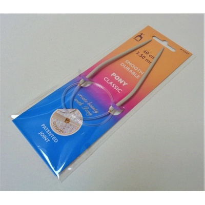 Kruhové pletací jehlice 40 cm č. 3,5 PONY