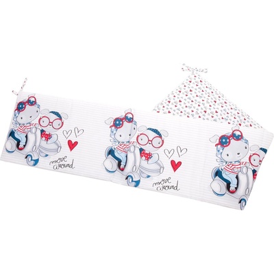 Kikka Boo - Бебешки Обиколник с вата Love Rome - 180 см