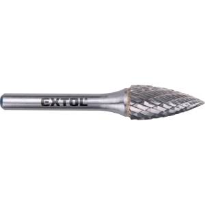 Extol INDUSTRIAL карбид фреза, остра дъга, диаметър 12x25 мм/опашка 6 мм, средно рязане (двойно рязане) 8703765 (8703765)