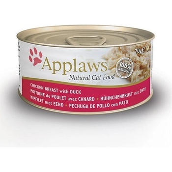 Applaws cat kuřecí prsa & kachna 156 g