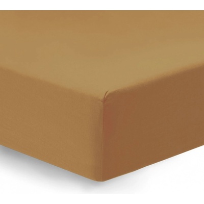 TiaHome Prostěradlo jersey oříškové 200x220
