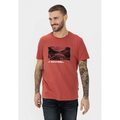Camel Active tričko T-SHIRT 1/2 ARM FADED RED
