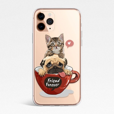 Art gift Кейс за телефон - Dog and cat