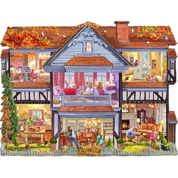 SunsOut - Puzzle Steve Crisp: Autumn Country House - 1 000 piese