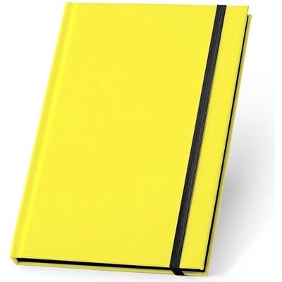 WATTERS Zápisník A5 ve fluorescenčním PU provedení Linkované listy Žlutá