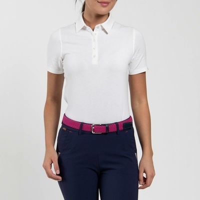 Kjus Women Hollow Pima Polo S/S White