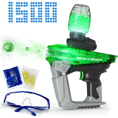 SKD Blaster Automatická pistole na gelové kuličky CS-001 Svítící náboje 1500 ks CS001SG