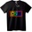 NOONEBRAND Тениска Дъга ЛГБТК Гордост - 6XL, Black