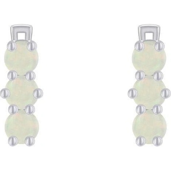Eppi strieborné náušnice s prírodnými opálmi Loewy E37987