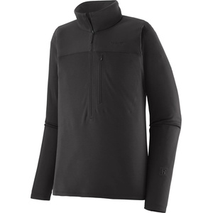 Patagonia Мъжки поларен пуловер Patagonia R1 Ultralight 1/2-Zip Fleece jumper - Black (005-7767-0114)