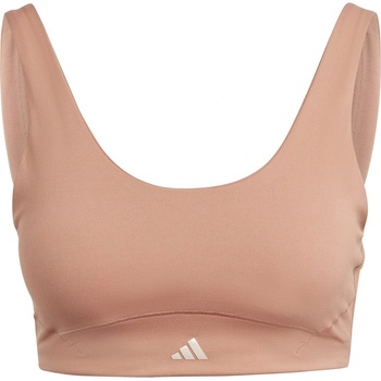 Image 1 of adidas Coreflow Luxe Studio Medium-Support Bra Womens - Clay Strata