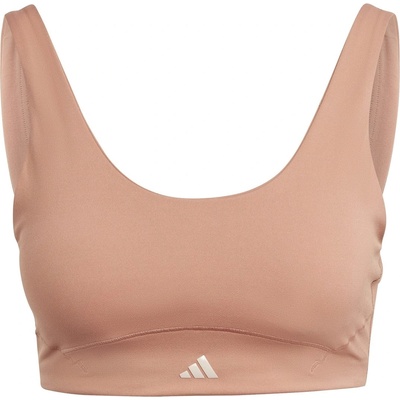 adidas Coreflow Luxe Studio Medium-Support Bra Womens - Clay Strata