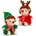 Keel Toys Keeleco, Eкологична плюшена играчка, Таралежче с коледно облекло, 20 см (2) (SX1950)