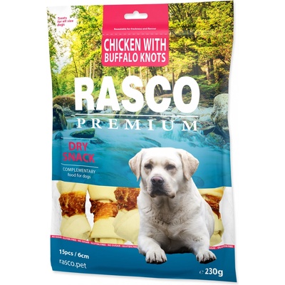 Rasco Premium Uzly z byvolej kože obalené kuracím mäsom 230 g