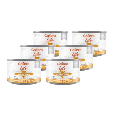 Calibra Cat Life Sterilised Турция 6x200г