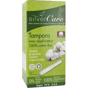 Silver Care Органични тампони с апликатор Silver Care - Super, 14 броя