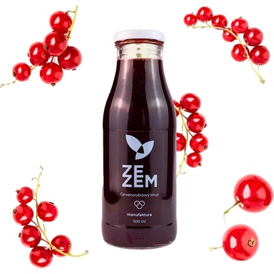 Zezem Sirup z červeného rybízu 0,5 l