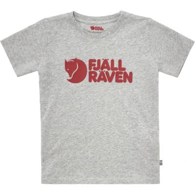 Fjällräven Детска тениска Fjällräven Kid's Fjällräven Logo T-Shirt - Grey / Melange - размер 122 (EU) (704-2211-0214)