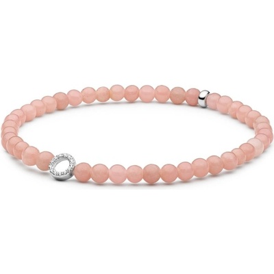 Gaura Pearls Korálkový náramek s opálem Léa stříbro 244-38B Stříbrná