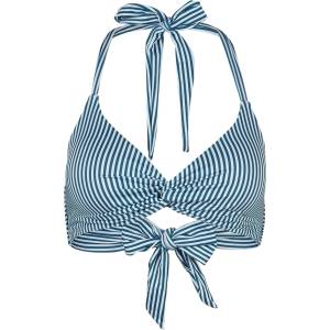 DEDICATED Дамско бикини горнище DEDICATED Women's Bikini Top Gullholma Bikini top - Thin Stripe / Majolica Blue (150-5210-0514)
