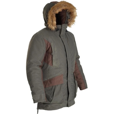 SOLOGNAC Hrejivá nepremokavá bunda 100 do -20 °C zelená ZELENÁ