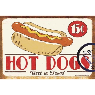Ceduľa Hot Dogs