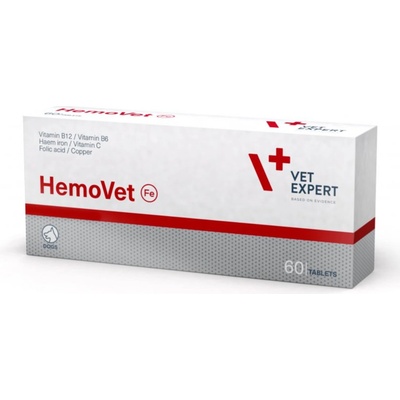 VetExpert HemoVet přípravek se železem pro psy 60 tbl