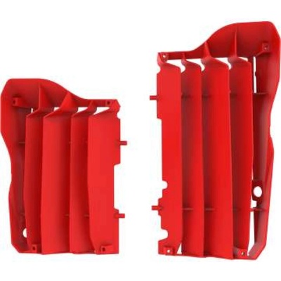 POLISPORT kryt chladiče (krátký - komplet) HONDA CRF 450R 17-19, barva červená