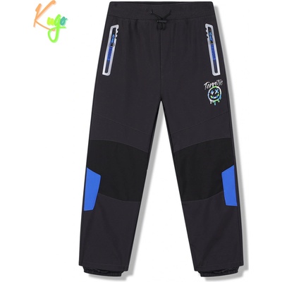 Kugo Softshellové kalhoty HK5655 modrý zip