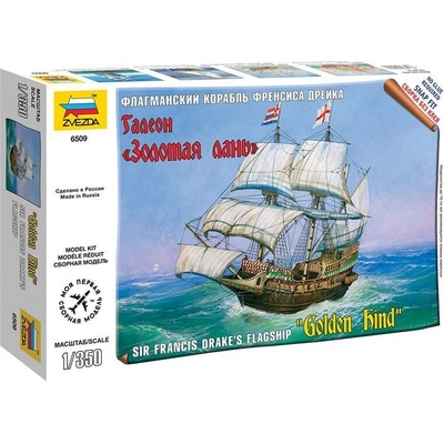 Zvezda Golden hind Sir Francis Drake´s Flagship Snap Fit 1:350