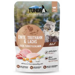 TUNDRA пауч за котка, БЕЗ ЗЪРНО, патица, пуйка и сьомга - 85 гр, Германия - 773