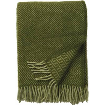 Klippan Vlněný pléd Bazaar green Zelená 130x200