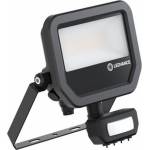 OSRAM LED прожектор Ledvance FL 20 SN P 17W 2K4LM 840 PS SY100 BK, 17W, 2400 lm, 4000K, IP65, за стена/таван, със сензор