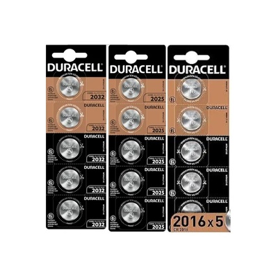 Бутонна батерия, duracell cr2016, 3v, 5 бр. в блистер, Литиева, /цена за 1 батерия/ (dur-bl-dl2016-5pk)