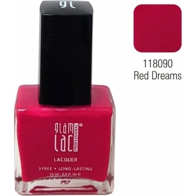 GlamLac Lak na nehty 118090 Red Dreams 15 ml