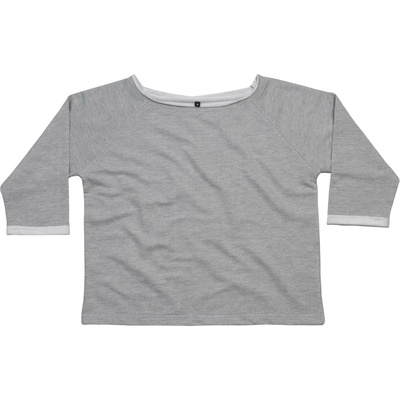 Mantis Dámské triko s 3/4 rukávem z organické bavlny P128 Heather Grey Melange